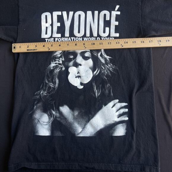 Beyoncé Shirt Mens Small Black The Formation World Tour Concert Dates Tee - Picture 7 of 10